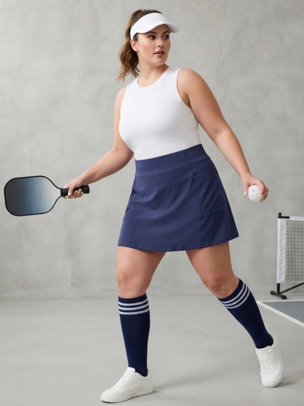 32 Degrees Cool Active Skort NWOT Athletic Moisture Wicking Elastic Skirt Shorts